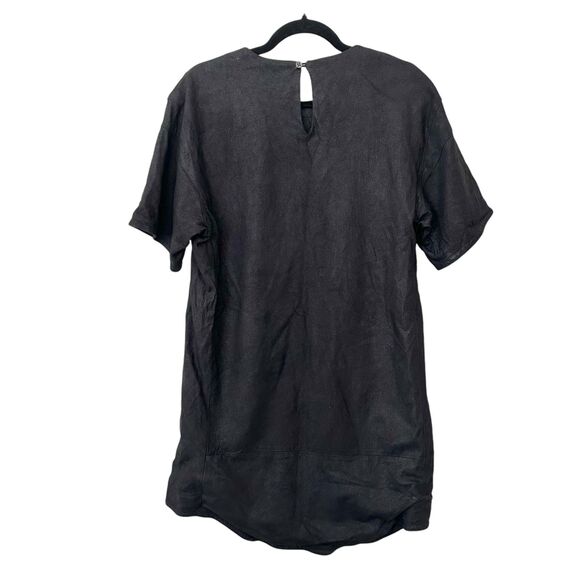 PUBLIC SCHOOL Lambskin Leather Mini Dress Black Small - Picture 2 of 4